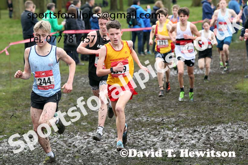 Junior boys, 2020 New Balance English Schools Champs., Sefton Park, Liverpool. Photo: David T. Hewitson/Sports for All Pics